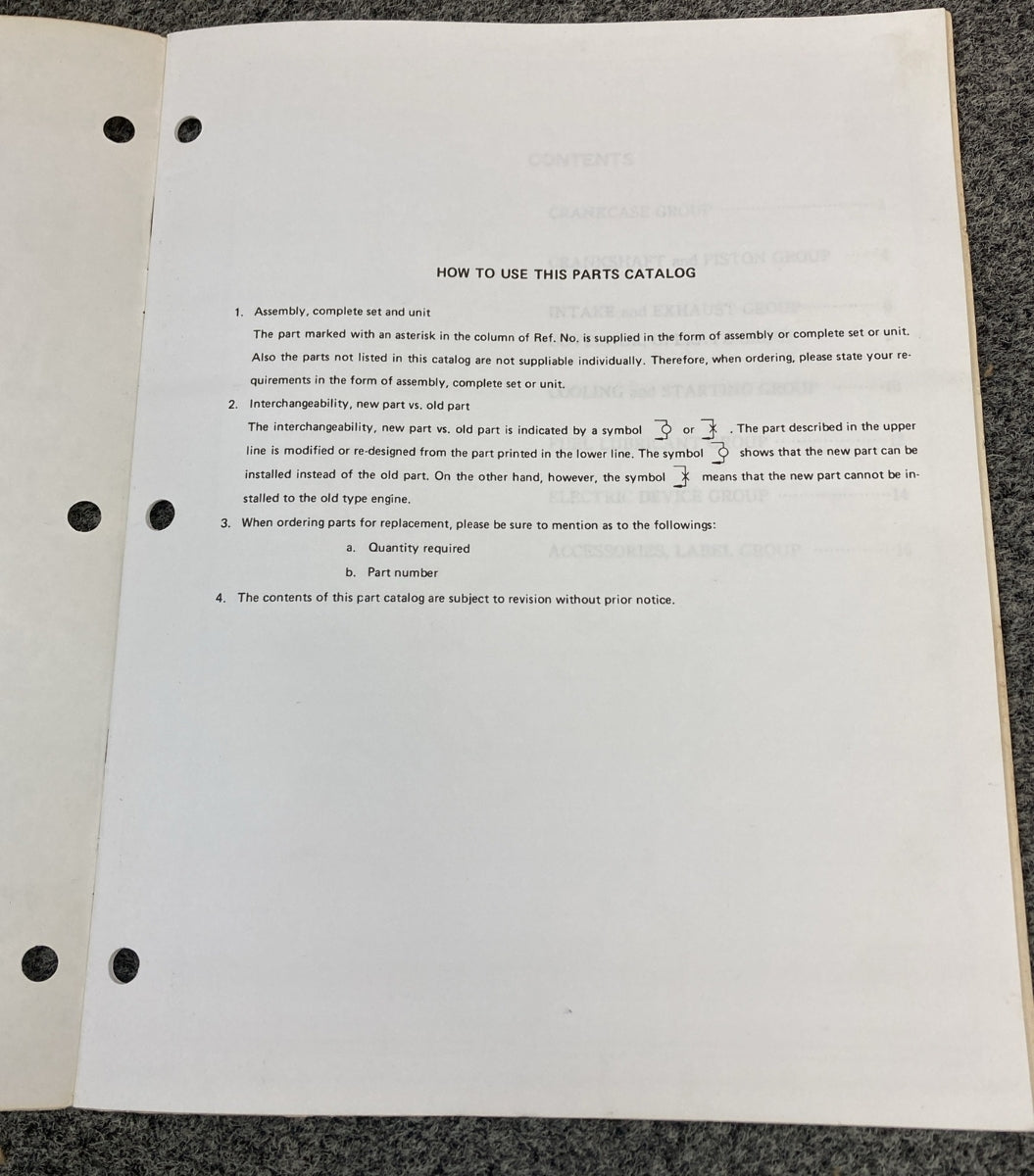 NEW ROBIN INDUSTRIAL ENGINES EY150B PARTS MANUAL 1193P206