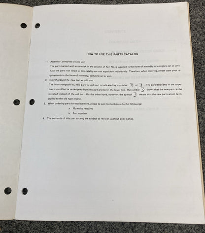 NEW ROBIN INDUSTRIAL ENGINES EY150B PARTS MANUAL 1193P206