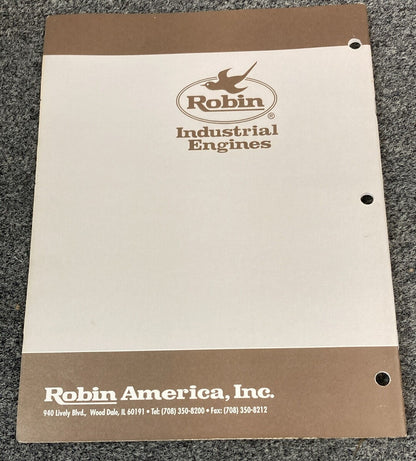 NEW ROBIN INDUSTRIAL ENGINES EY150B PARTS MANUAL 1193P206
