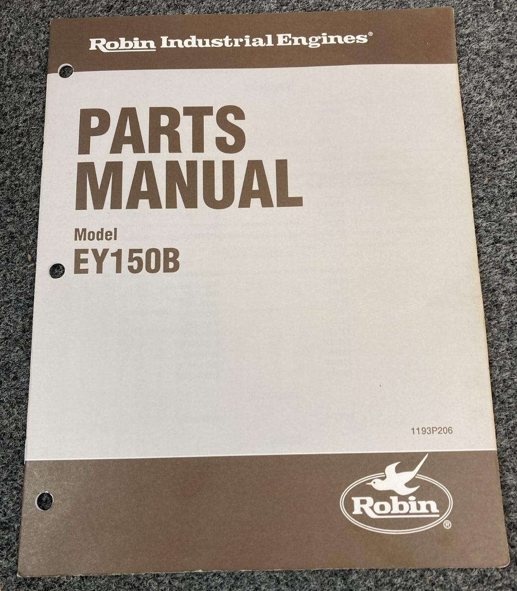 NEW ROBIN INDUSTRIAL ENGINES EY150B PARTS MANUAL 1193P206