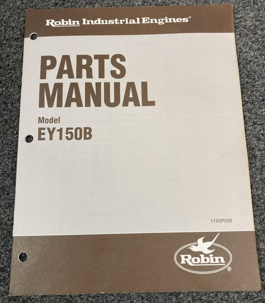 NEW ROBIN INDUSTRIAL ENGINES EY150B PARTS MANUAL 1193P206