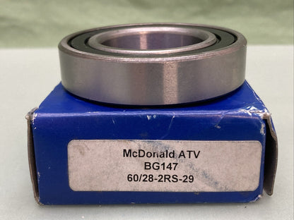 NEW MCDONALD ATV BG147 SEALED BEARING 60/28-2RS-29