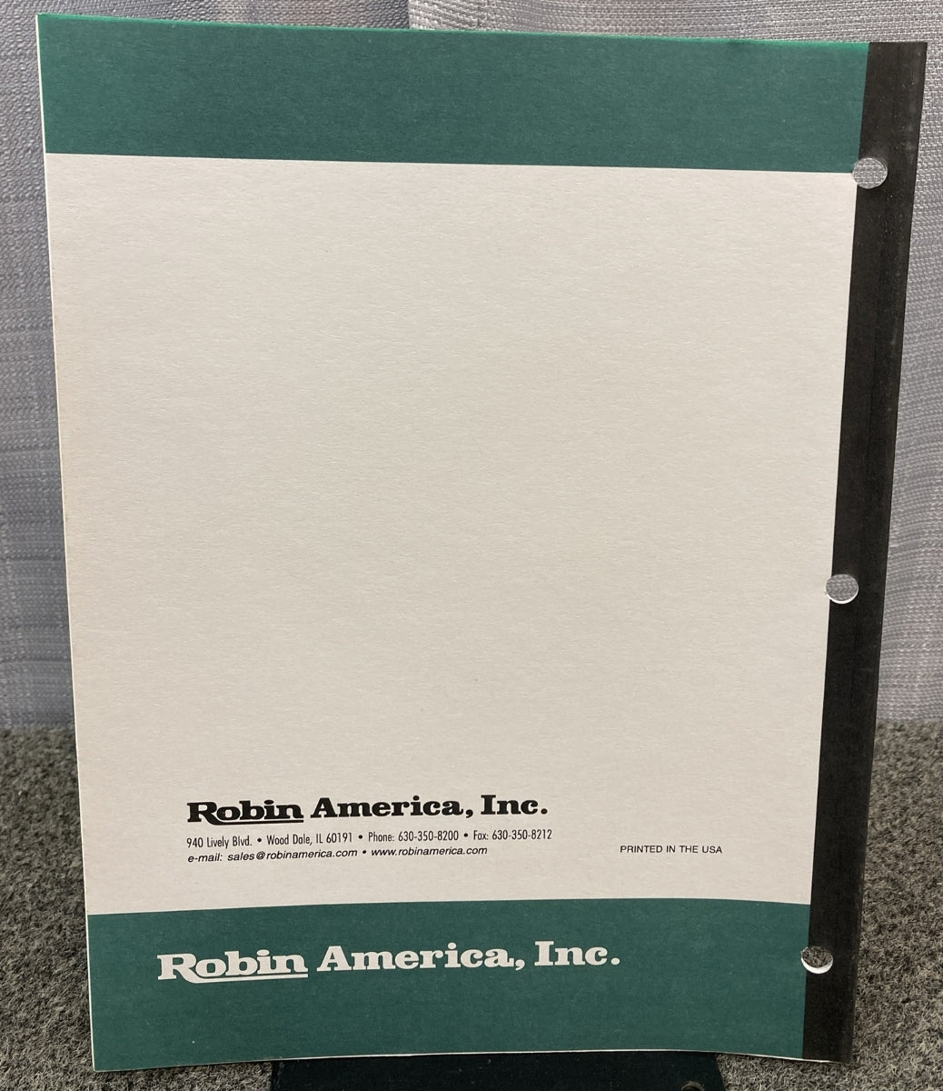 NEW GENUINE SUBARU ROBIN PUB-GP0275 PARTS MANUAL FOR R600 GENERATOR