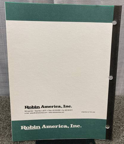 NEW GENUINE SUBARU ROBIN PUB-GP0275 PARTS MANUAL FOR R600 GENERATOR