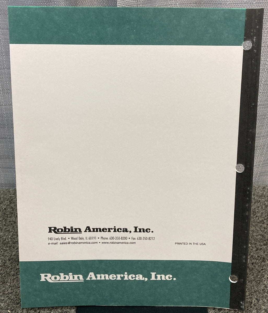 NEW GENUINE SUBARU ROBIN PUB-GP0456 PARTS MANUAL FOR R650 GENERATOR