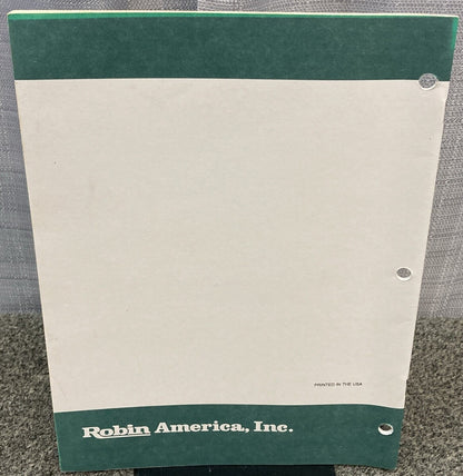 NEW GENUINE SUBARU ROBIN PUB-GP1204 PARTS MANUAL FOR RGD5000 GENERATOR