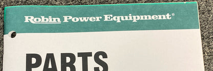 NEW GENUINE SUBARU ROBIN PUB-GP1204 PARTS MANUAL FOR RGD5000 GENERATOR