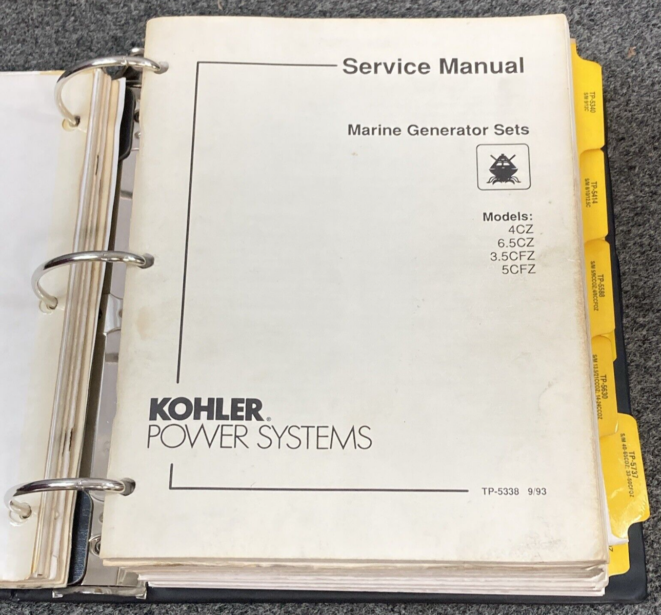QTY 14 GENUINE KOHLER MARINE GENERATORS SERVICE MANUALS & ADDITIONAL INFO