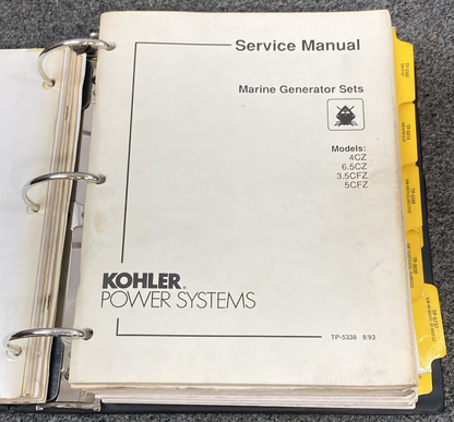 QTY 14 GENUINE KOHLER MARINE GENERATORS SERVICE MANUALS & ADDITIONAL INFO