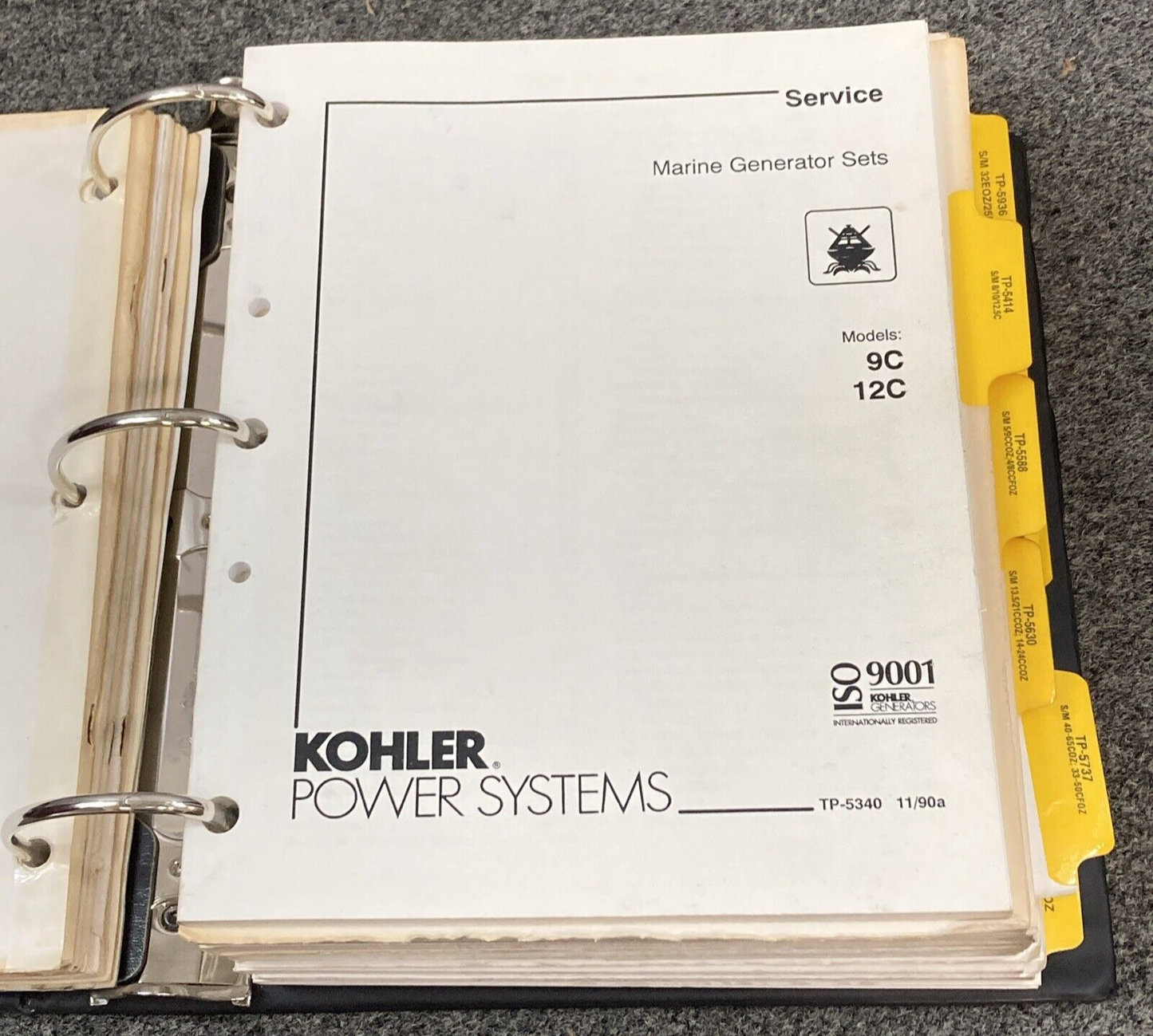 QTY 14 GENUINE KOHLER MARINE GENERATORS SERVICE MANUALS & ADDITIONAL INFO