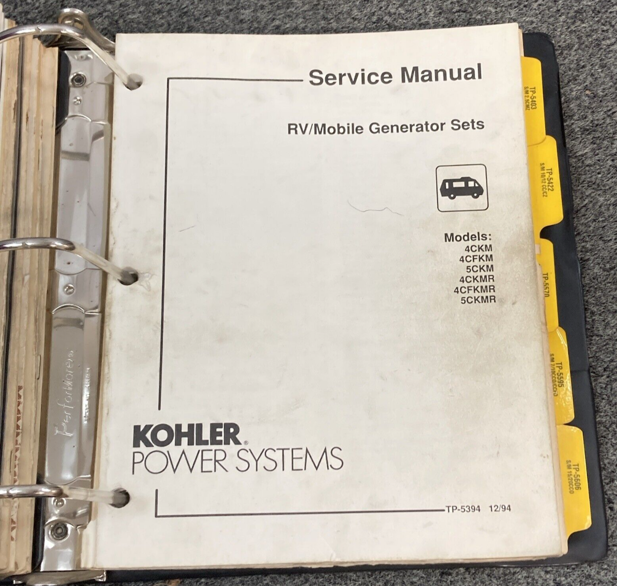 QTY 10 GENUINE KOHLER RV/MOBILE GENERATORS SERVICE MANUALS & ADD'L INFORMATION