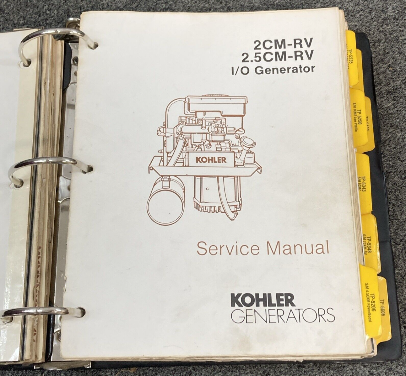QTY 10 GENUINE KOHLER RV/MOBILE GENERATORS SERVICE MANUALS & ADD'L INFORMATION
