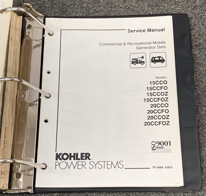 QTY 10 GENUINE KOHLER RV/MOBILE GENERATORS SERVICE MANUALS & ADD'L INFORMATION