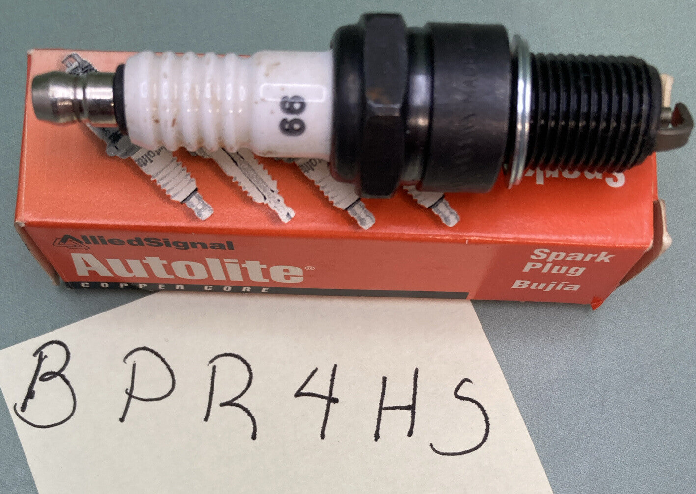 QTY 2 NEW ALLIED SIGNAL 66 BPR4HS SPARKPLUG COPPER CORE