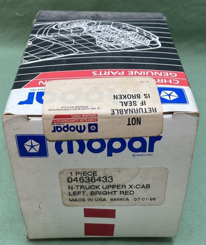 NEW GENUINE CHRYSLER 04636433 STRIPE TAPE '91-'93 N-TRUCK UPR XCAB LH BRIGHT RED