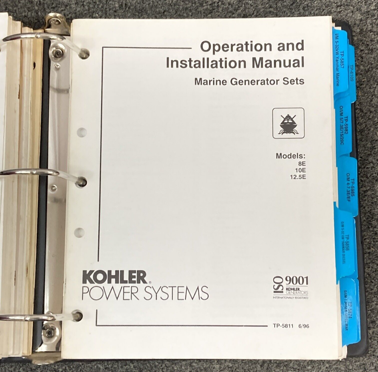 QTY 19 GENUINE KOHLER GENERATORS MARINE OPERATION & INSTALLATION MANUALS