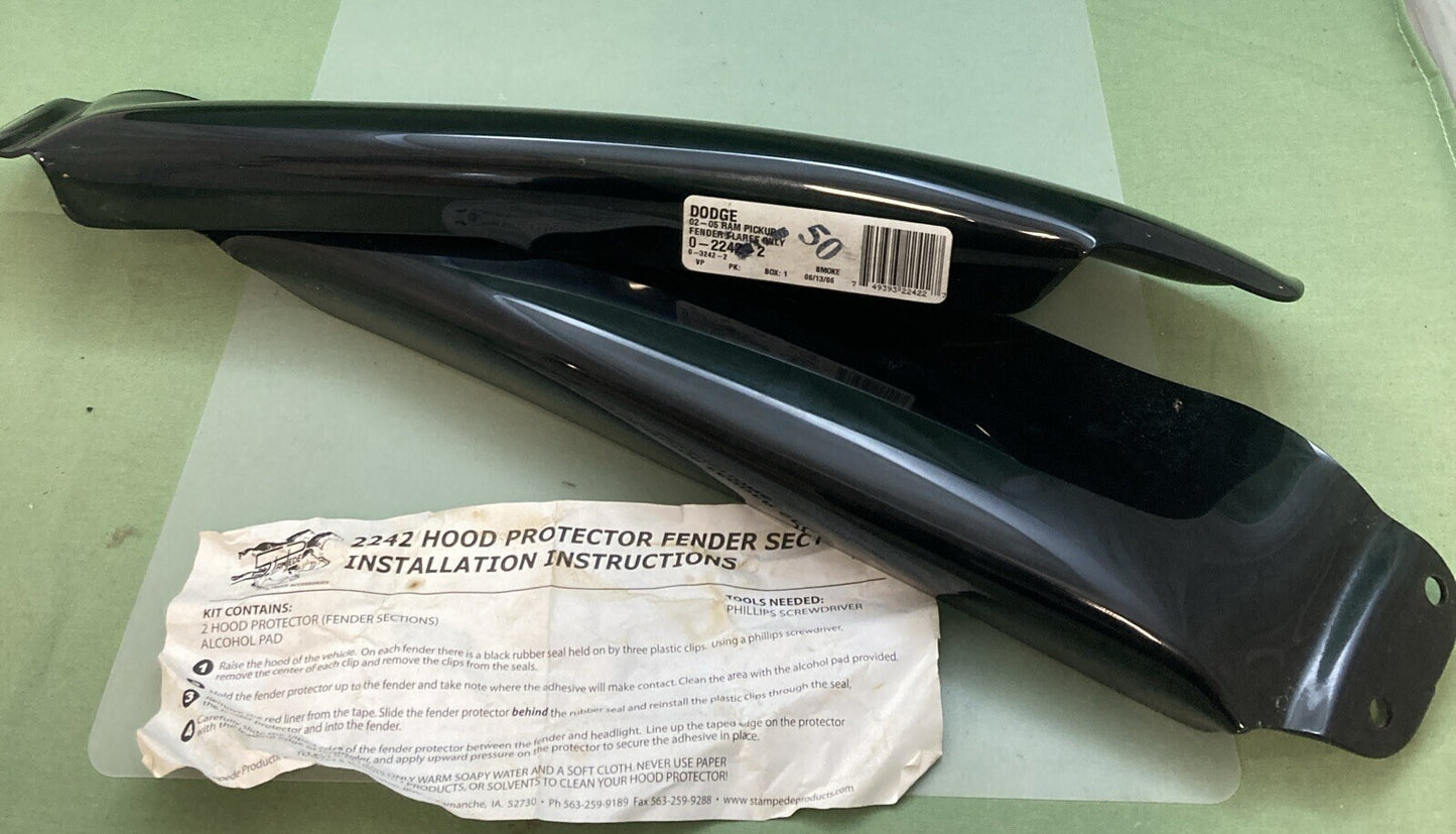 NEW GENUINE STAMPEDE 2242 HOOD PROTECTOR FENDER SECTION FITS 02-05 RAM