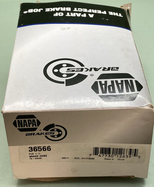 NEW GENUINE NAPA BRAKE 36566 BRAKE HOSE HYDRAULIC REAR CHRYSLER