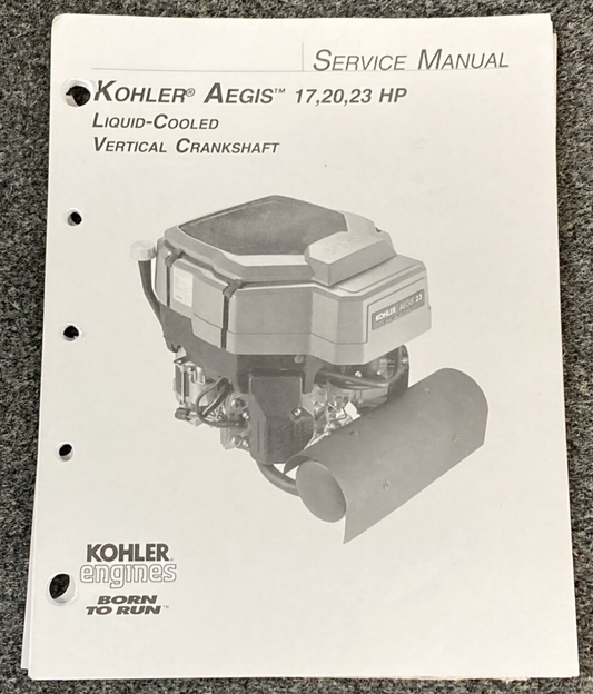 GENUINE KOHLER ENGINES TP-2509 LOOSE-LEAF AEGIS SERVICE MANUAL