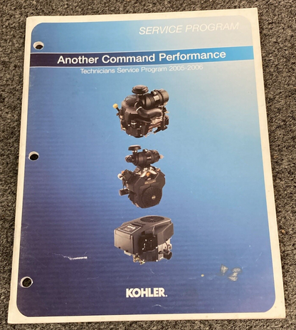 QTY 8 GENUINE KOHLER ENGINES 2002-2010 TECHNICIANS SERVICE PROGRAMS
