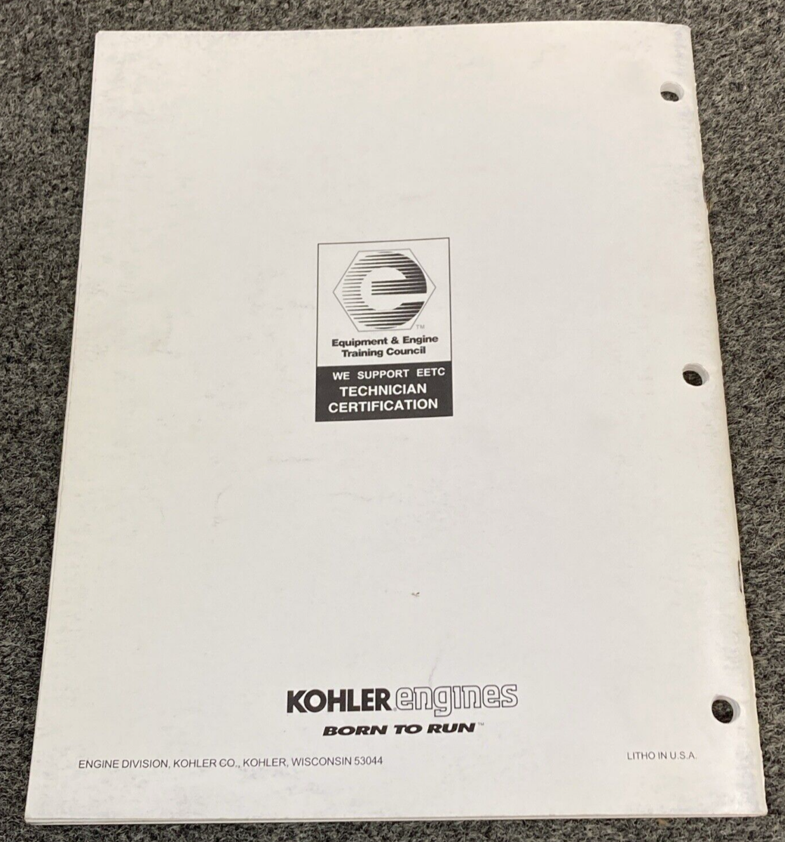 QTY 8 GENUINE KOHLER ENGINES 2002-2010 TECHNICIANS SERVICE PROGRAMS