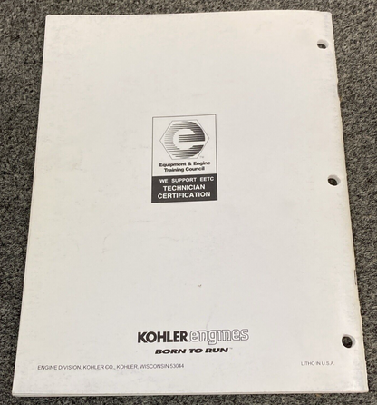 QTY 8 GENUINE KOHLER ENGINES 2002-2010 TECHNICIANS SERVICE PROGRAMS