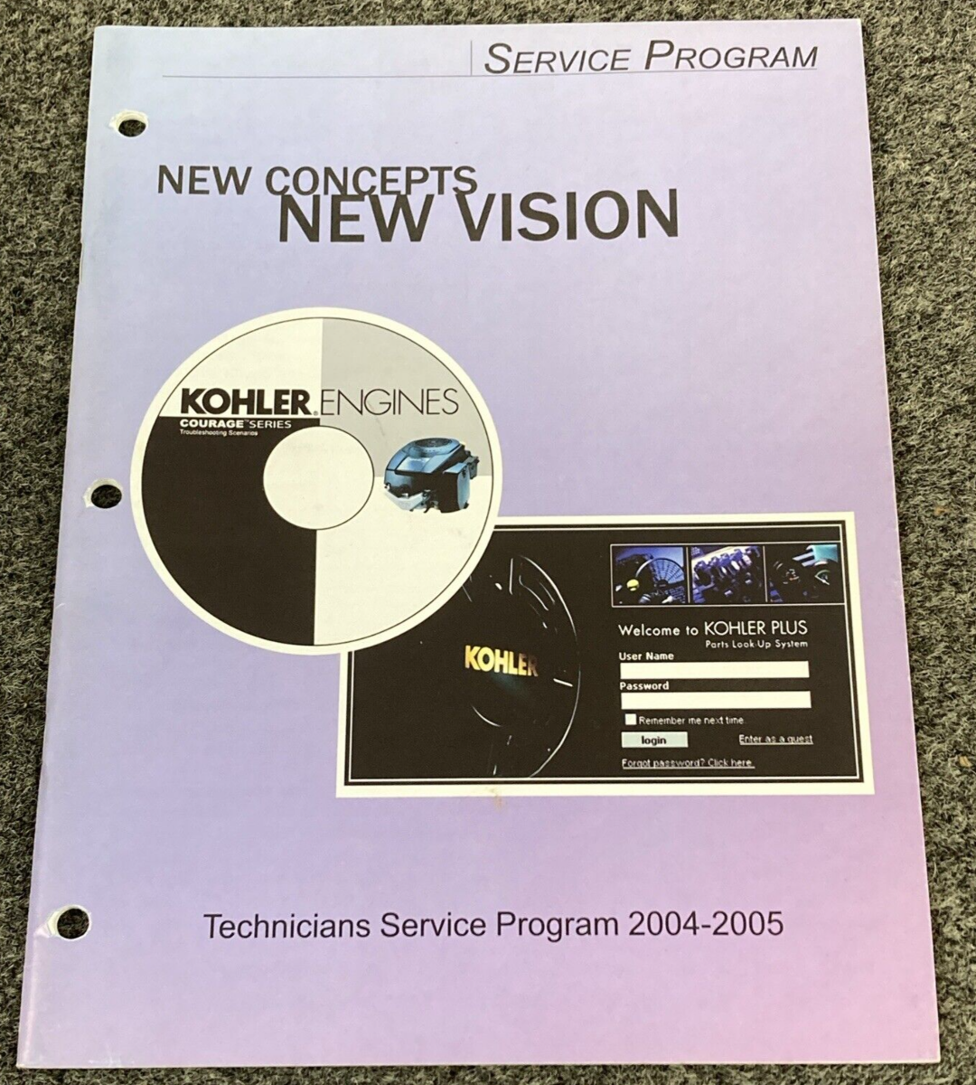 QTY 8 GENUINE KOHLER ENGINES 2002-2010 TECHNICIANS SERVICE PROGRAMS