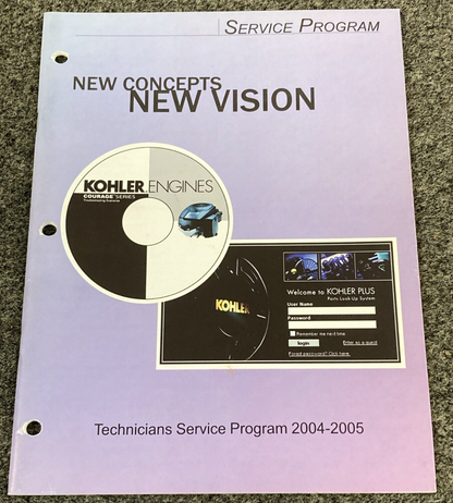 QTY 8 GENUINE KOHLER ENGINES 2002-2010 TECHNICIANS SERVICE PROGRAMS