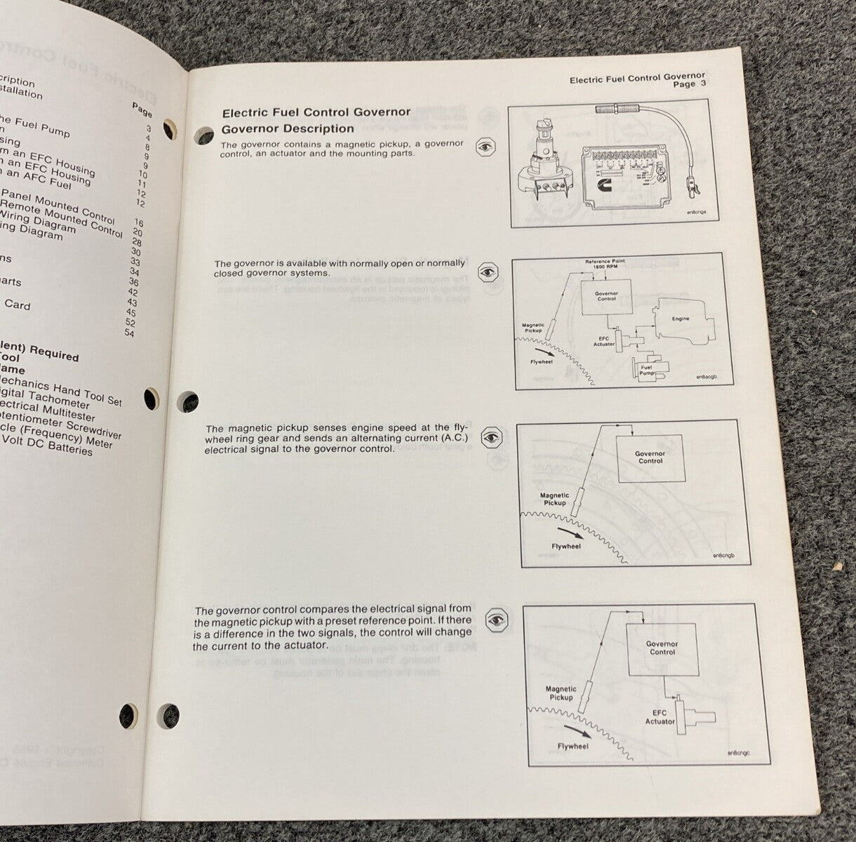 CUMMINS 3379231-03 ELECTRIC FUEL CONTROL GOVERNOR MANUAL