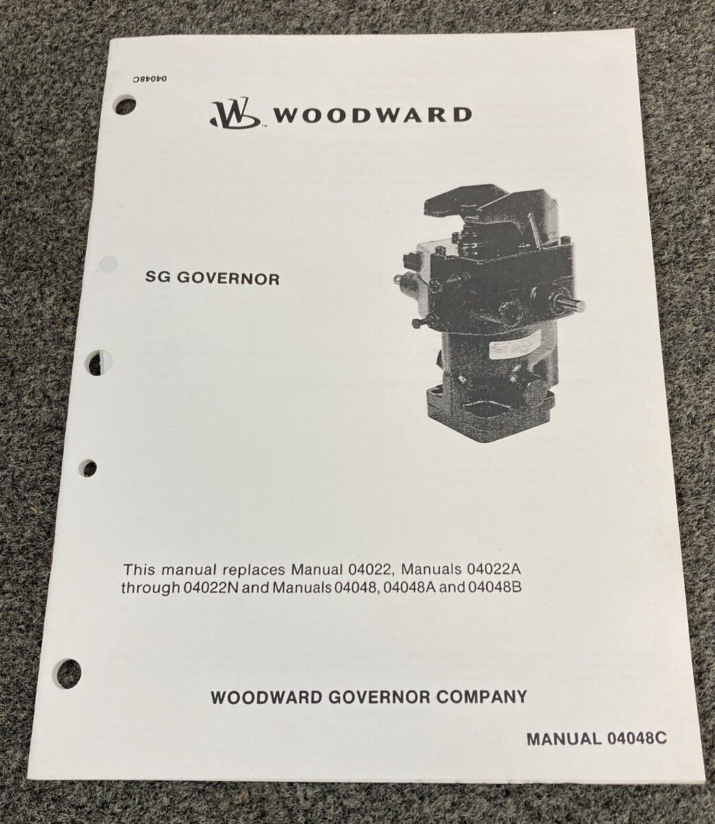 WOODWARD 04048C SG GOVERNOR MANUAL