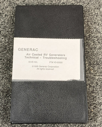 QTY 4 GENERAC VD-22222 VD111111 VD-44444 & RV GENERATORS NP SERIES VHS VIDEOS