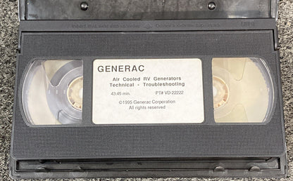 QTY 4 GENERAC VD-22222 VD111111 VD-44444 & RV GENERATORS NP SERIES VHS VIDEOS