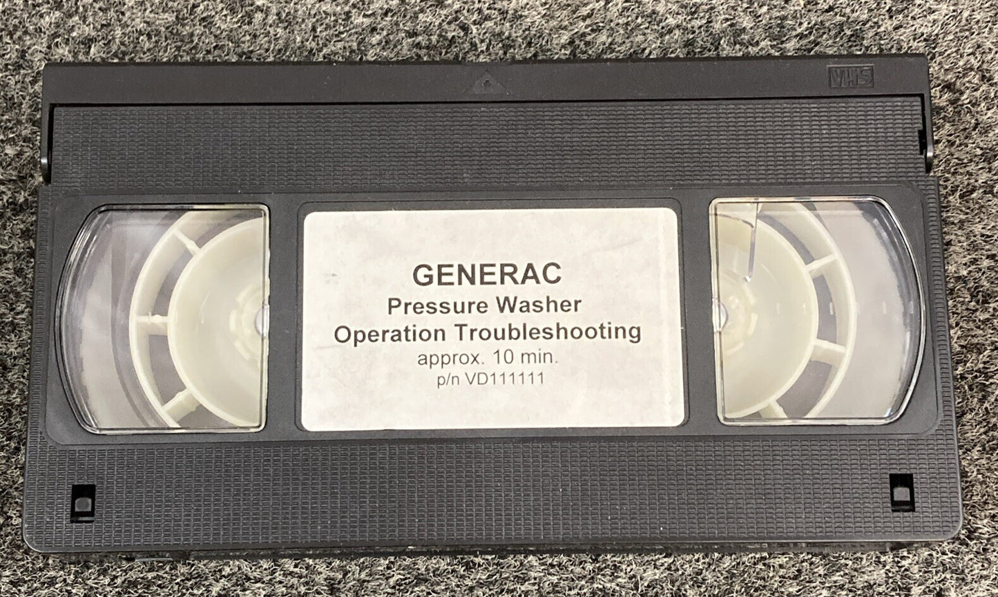 QTY 4 GENERAC VD-22222 VD111111 VD-44444 & RV GENERATORS NP SERIES VHS VIDEOS