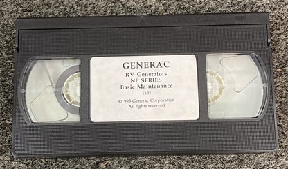 QTY 4 GENERAC VD-22222 VD111111 VD-44444 & RV GENERATORS NP SERIES VHS VIDEOS