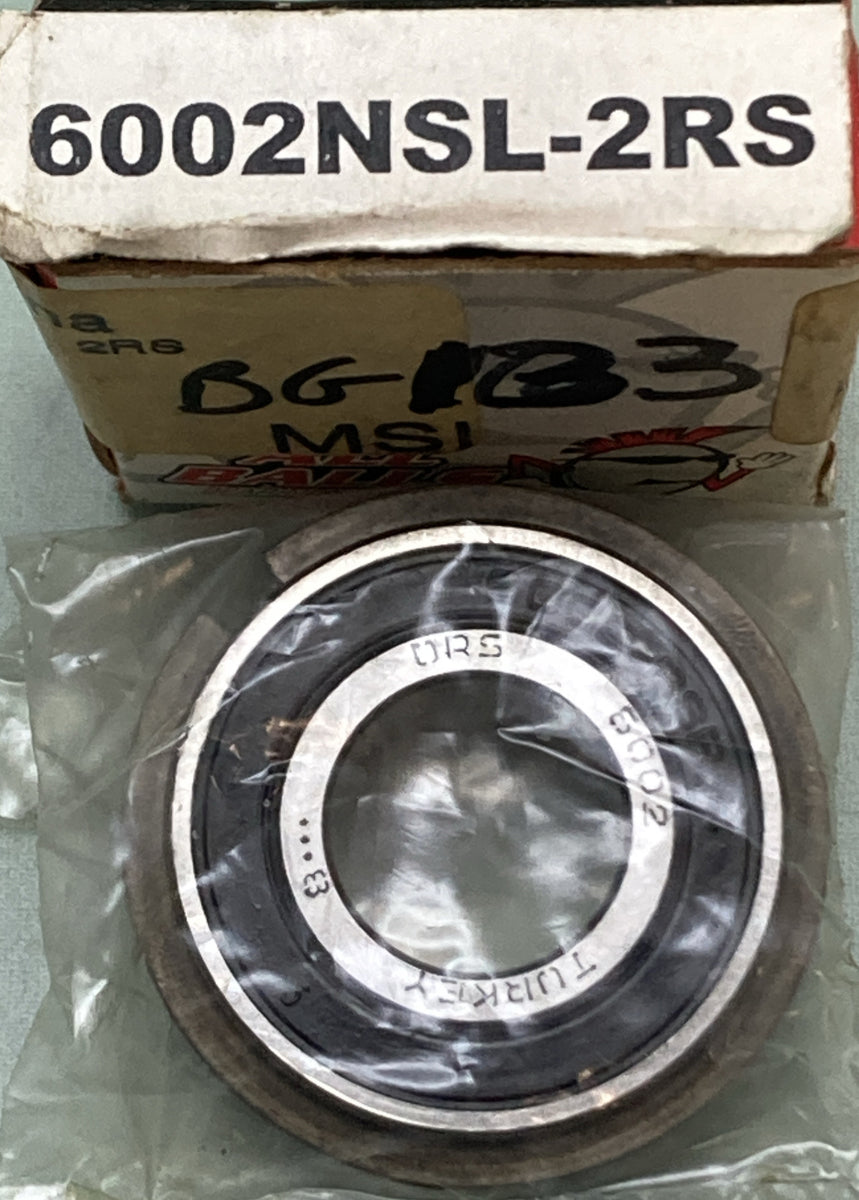 NEW GENUINE ALL BALLS 894-1022 6002NSL-2RS DBL SEALED BEARING W/SNAP RING BG133
