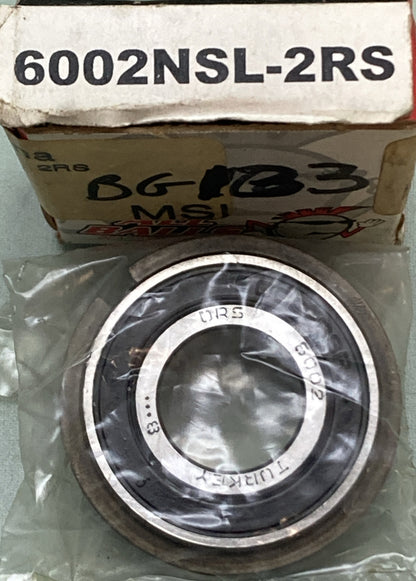 NEW GENUINE ALL BALLS 894-1022 6002NSL-2RS DBL SEALED BEARING W/SNAP RING BG133