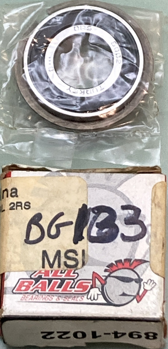 NEW GENUINE ALL BALLS 894-1022 6002NSL-2RS DBL SEALED BEARING W/SNAP RING BG133