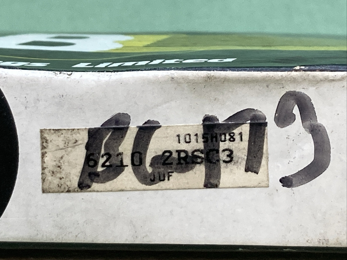 NEW BEARINGS LIMITED 6210 2RSC3 SEALED BEARING BG173