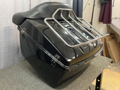 REPLACES HARLEY DAVIDSON BLACK TOUR PAK TRUNK PAK W/BACKREST AND TOP RACK