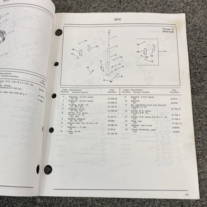 KOHLER ENGINES TP-2229-C MAGNUM MODEL M10 10 HP PARTS MANUAL