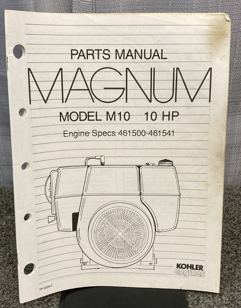 KOHLER ENGINES TP-2229-C MAGNUM MODEL M10 10 HP PARTS MANUAL