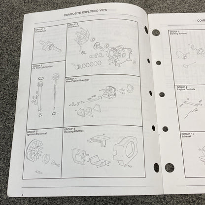 KOHLER ENGINES TP-2356-A PARTS MANUAL COMMAND 5 HP HORIZONTAL CRANKSHAFT