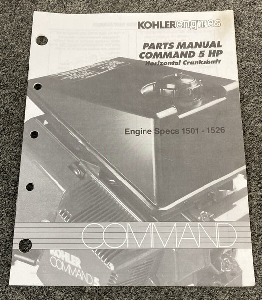KOHLER ENGINES TP-2356-A PARTS MANUAL COMMAND 5 HP HORIZONTAL CRANKSHAFT