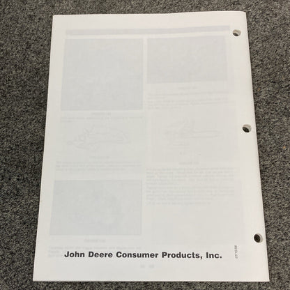 QTY 2 HOMELITE ST01371-1 ST01369-1 DEALER SERVICE GUIDES 1998