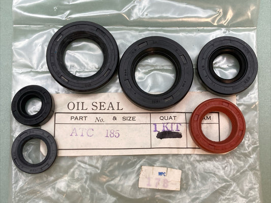 NEW WPC 178 6 PCS OIL SEAL KIT HONDA ATC185