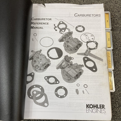 GENUINE KOHLER ENGINES REFERENCE & PARTS MANUALS