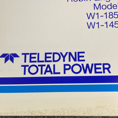WISCONSIN TELEDYNE TOTAL POWER TTP-30001 REPAIR MANUAL