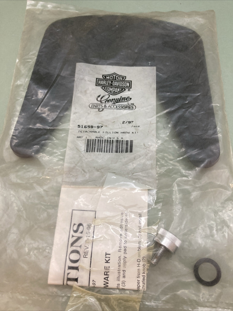 NEW GENUINE HARLEY DAVIDSON 51659-97 DETACHABLE PILLOW HARDWARE KIT