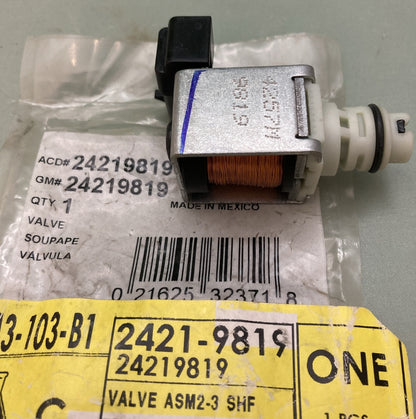 NEW GENUINE GM 24219819 VALVE ASM2-3 SHF, SOLENOID