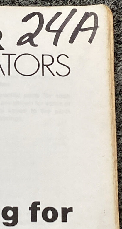 KOHLER GENERATORS TP-5229 TP-5231 TP-5253 SERVICE PARTS/PARTS LISTING MANUALS